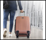 Sealey DL125 Dellonda Lightweight ABS Luggage Set with TSA Lock - Rose Gold