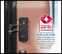Sealey DL125 Dellonda Lightweight ABS Luggage Set with TSA Lock - Rose Gold