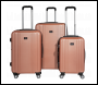 Sealey DL125 Dellonda Lightweight ABS Luggage Set with TSA Lock - Rose Gold