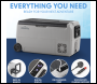 Sealey DL13 Dellonda Portable Fridge Freezer/Cool Box with LED Display 36L