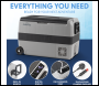 Sealey DL132 Dellonda Portable Fridge Freezer/Cool Box with LED Display & AC/DC 230V Adaptor 50L