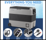 Sealey DL133 Dellonda Portable Fridge Freezer/Cool Box with LED Display & AC/DC 230V Adaptor 60L
