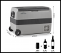 Sealey DL14 Dellonda Portable Fridge Freezer/Cool Box with LED Display 50L