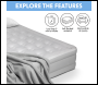 Sealey DL145 Dellonda Raised Air Bed with Removable Electric Pump & Storage Bag - Queen