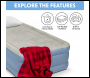 Sealey DL146 Dellonda Raised Air Bed with Built-in Electric Pump & Storage Bag - Single