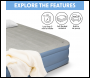 Sealey DL147 Dellonda Raised Air Bed with Built-in Electric Pump & Storage Bag - Queen