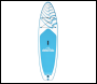 Sealey DL152 Dellonda Inflatable Stand-Up Paddle Board 10'6 inch  - Light Blue/White