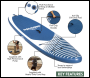 Sealey DL153 Dellonda Inflatable Stand-Up Paddle Board 10'2 inch  - Dark Blue