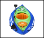 Sealey DL154 Dellonda Inflatable One-Person Kayak/Canoe Set with Pump, Carry Bag & Aluminium Oar - Blue/Green