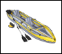 Sealey DL155 Dellonda Inflatable 2-Person Kayak/Canoe Set with Pump, Carry Bag & 2 Oars - Blue/Yellow/White