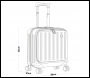 Sealey DL156 Dellonda Cabin Size Luggage with Laptop Compartments & Dual TSA Lock 18 inch 