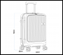 Sealey DL157 Dellonda Cabin Size Luggage with Laptop Compartments & Dual TSA Lock 20 inch 