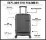 Sealey DL157 Dellonda Cabin Size Luggage with Laptop Compartments & Dual TSA Lock 20 inch 