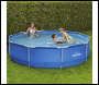 Sealey DL20 Dellonda Steel Frame Round Swimming Pool with Filter Pump 12ft - Blue
