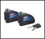 Sealey DL5052 Motorcycle Alarm Disc Lock - Pair