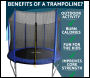 Sealey DL67 Dellonda Heavy-Duty Outdoor Trampoline with Safety Enclosure Net 8ft