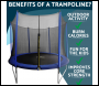Sealey DL68 Dellonda Heavy-Duty Outdoor Trampoline with Safety Enclosure Net 10ft
