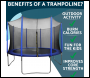 Sealey DL69 Dellonda Heavy-Duty Outdoor Trampoline with Safety Enclosure Net 12ft
