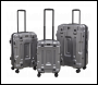 Sealey DL9 Dellonda Lightweight ABS Luggage Set 3pc - Silver