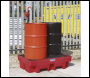 Sealey DRP12 Polyethylene Barrel Bund/Spill Pallet 1220 x 820 x 330mm