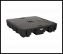 Sealey DRP18 4 Drum Polyethylene Barrel Bund/Spill Pallet 1380 x 1290 x 280mm