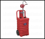 Sealey DT55RCOMBO1 Mobile Dispensing Tank with Oil Rotary Pump 55L - Red