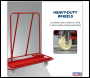 Sealey DWC01 Plasterboard Trolley Large Sheet Handling 800kg Capacity