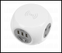 Sealey EL144WC Extension Cable Cube 1.4m 3 x 230V & 3 x USB Sockets & Wireless Charging Pad