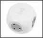 Sealey EL144WC 1.4m Extension Cable Cube & Wireless Charging Pad 3 x 230V & 3 x USB