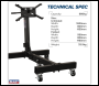 Sealey ES680F Folding Engine Stand 680kg Capacity