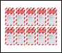 Sealey EV17 Lockout Safety Tag 10pc