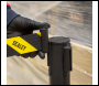 Sealey EV23 Retractable Safety Belt Barrier Post - Set of 2