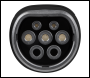Sealey EVAC2 Adjustable (3.5kW) Type 2 to UK 3-Pin Plug Portable EV Charger - 5m Cable