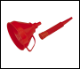 Sealey F16F Flexible Spout Funnel with Filter 160mm - Medium