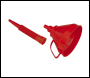 Sealey F16F Flexible Spout Funnel with Filter 160mm - Medium