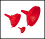 Sealey F98 Fixed Spout Funnel Set 3pc