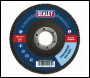 Sealey FD100120 100mm Zirconium Flap Disc 120Grit 16mm Bore