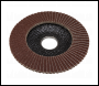 Sealey FD10040E 100mm Aluminium Oxide Flap Disc 40Grit 16mm Bore