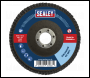 Sealey FD10060 Flap Disc Zirconium Ø100mm Ø16mm Bore 60Grit