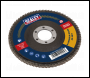 Sealey FD11540E10 115mm Aluminium Oxide Flap Discs 40Grit 22mm Bore - Pack of 10