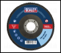 Sealey FD12540 Flap Disc Zirconium Ø125mm Ø22mm Bore 40Grit