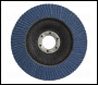 Sealey FD12540 Flap Disc Zirconium Ø125mm Ø22mm Bore 40Grit