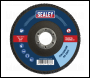 Sealey FD12560 Flap Disc Zirconium Ø125mm Ø22mm Bore 60Grit