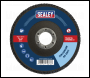 Sealey FD12560 125mm Zirconium Flap Disc 60Grit 22mm Bore