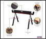 Sealey FDT52 Adjustable Sawhorse Set 2pc