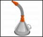 Sealey FM20F Funnel Metal with Flexible Spout & Filter Ø200mm