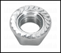 Sealey FN10 Zinc Plated Serrated Flange Nut M10 - Pack of 100
