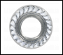 Sealey FN10 Zinc Plated Serrated Flange Nut M10 - Pack of 100