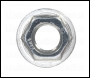 Sealey FN5 Zinc Plated Serrated Flange Nut M5 - Pack of 100
