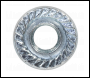 Sealey FN6 Zinc Plated Serrated Flange Nut M6 - Pack of 100